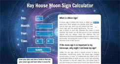 Desktop Screenshot of moon-sign-calculator.com